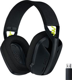 G435 LIGHTSPEED Wireless Bluetooth Gaming Headset - Lightweight, built-in mics, 18h battery, compatible with Dolby Atmos, PC, PS4, PS5, Nintendo Switch, Mobile - Black