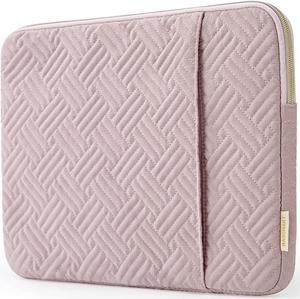 Laptop Sleeve Bag Compatible with MacBook Air/Pro 13-13.3 inch Notebook Compatible with MacBook Pro 14 Inch MacBook Air M2 Sleeve 13 Inch Repellent Protective Case with Pocket Pink