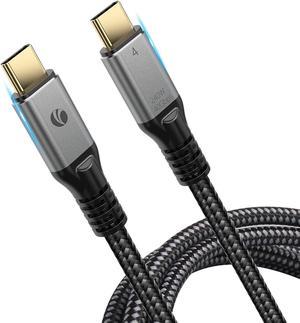 USB 4 Cable 240W for Thunderbolt 4 Cable 4ft ,VCOM 40Gbps Cable with 8K@60Hz 5K@60Hz or Dual 4K Video USB-C for Thunderbolt 3/4, Dell, iPad Air 4, iPad Pro 2020, Pixel, Hub, Docking, and More