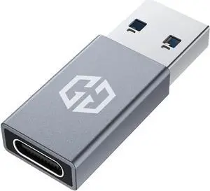 USB to USB C Adapter 10Gbps Double Sided Data Transfer 3A Fast Charging USB C Female to USB A Male Adapter 3.2 Compatible with PC Laptop MacBook iPhone iPad Apple Watch Carplay