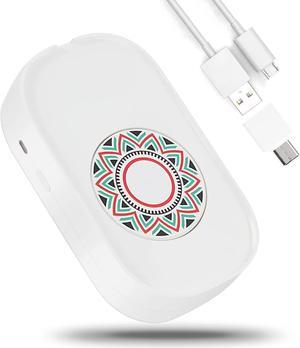 Mouse Jiggler, Undetectable Mouse Mover Shaker Simulator for Computer Laptop Awakening, Keeps PC Active, No Software, Driver-Free with USB C to USB Adapter