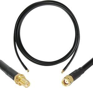 10 ft RP-SMA Male to RP-SMA Female S-MR240 Extension Cable (50 Ohm), Pure Copper Low-Loss Coax Jumper for WiFi Router Wireless Network Card Security IP Camera Hotspot Miner to Antenna