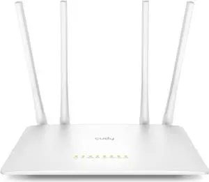 Cudy AC1200 Smart WiFi Router, WiFi Extender, Wireless Access Point, WISP, 5GHz Dual Band Wireless Internet Router, 10/100Mbps LAN, 5 dBi Antennas, VPN, Guest WiFi, AP Mode, WR1200