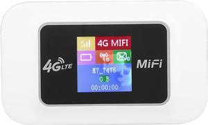 Portable 4G WiFi, 150 Mbps 4G LTE Mobile WiFi Hotspot Unlocked Wireless Internet Router Devices with Memory Card Slot 32G, 2100mAh Rechargeable Battery, for Travel Vacation Rentals Camping(D921)