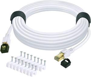 Yuaice Cat 8 Ethernet Cable, 40FT Heavy Duty High Speed Flat