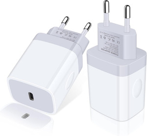 thumbnail image 2 of 20W USB-C PD Fast Charger + Cable – For IPhone 16 15 14 13 12 Pro Max – Dual Port 2 of 3