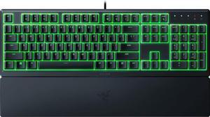 V3 X Gaming Keyboard: Low-Profile Keys - Silent Membrane Switches - Spill Resistant - Chroma RGB Lighting - Ergonomic Wrist Rest - Classic Black