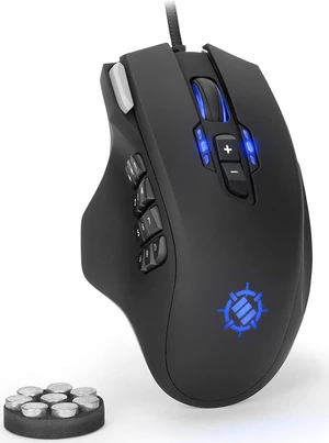 ENHANCE Theorem 2 MMO Mouse with 13 Programmable Side Buttons - RGB Gaming Mouse with 6 Customizable DPI Settings, 5 Gaming Profiles, Quick Fire Button, Wired, Ergonomic - Black ENHANCE Theorem 2 MMO Mouse with 13 Programmable Side Buttons - RGB Gaming Mouse with 6 Customizable DPI Settings, 5 Gaming Profiles, Quick Fire Button, Wired, Ergonomic - Black