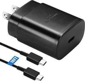 S23 S22 S24 Ultra Samsung Fast Charger 25W USB C Android Phone Charger Super Fast Charging Block & 10FT Type C Charger Cable Cord for Samsung Galaxy S24/S23/S22/S21/S20/Plus/Ultra/FE/Note 20/10