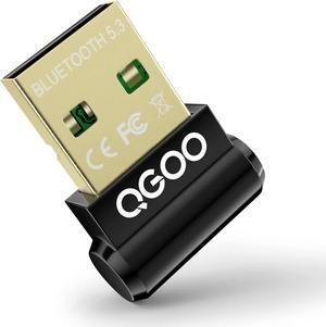 USB Bluetooth 5.3 Adapter for Desktop PC, Really Plug & Play Mini Bluetooth EDR Dongle Receiver & transmitter for Laptop Computer Headphones Keyboard Mouse Speakers Printer Windows 11/10/8.1