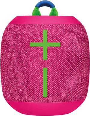 Ultimate Ears WONDERBOOM 3, Small Portable Wireless Bluetooth Speaker, Big Bass 360-Degree Sound for Outdoors, Waterproof, Dustproof IP67, Floatable, 131 ft Range - Hyper Pink