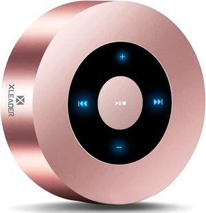 XLEADER Smart Touch Bluetooth Speaker SoundAngel A8 3rd Gen Premium Rose Gold Mini Speaker with Portable Waterproof Case Mic TF Card Aux for iPhone iPad Shower Electronic Christmas Xmas Gifts