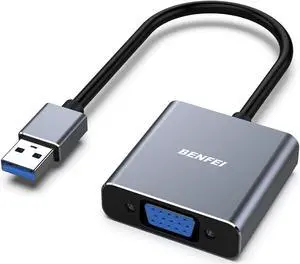 USB 3.0 to VGA Adapter USB 3.0 to VGA Male to Female Adapter for Windows 11 Windows 10 Windows 8.1 Windows 8 Windows 7(Not for Mac)
