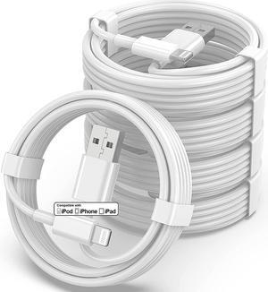 5 Pack [Apple MFi Certified] Charger 3ft Apple USB to Lightning Cable 3 Foot Original Fast Charging Cord for iPhone 13 Pro Max/ 13/12Pro Max/12 Pro/11/Se2022/XR/X/8/iPad White