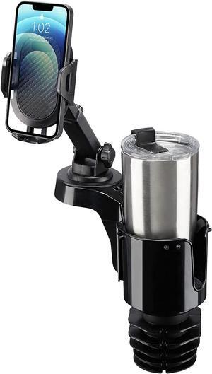 Cup Holder Phone Mount for Car Car Cellphone Large Adapter Long Arm with 360 Degree Rotation Compatible iPhone  & All Smartphones