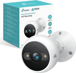 Kasa Smart 2K QHD Security Camera Outdoor Wired, IP65, Starlight Sensor & 98Ft Night Vision, Motion/Person Detection, 2 Way Audio w/Siren, Cloud/SD Card Storage, Alexa &Google Home Compatible(KC420WS)