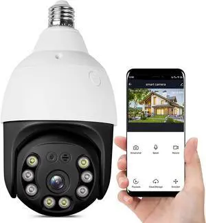 3MP Light Bulb Camera,Security camera for home surveillance,Spotlight E27 360 Degree Panoramic,Wireless Security home IP Camera,WiFi Motion Detection and Alarm,Two-Way Audio,color Night Vision 3MP Light Bulb Camera,Security camera for home surveillance,Spotlight E27 360 Degree Panoramic,Wireless Security home IP Camera,WiFi Motion Detection and Alarm,Two-Way Audio,color Night Vision