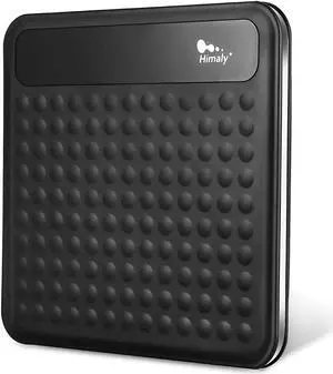 Digital Body Weight Bathroom Scale, High Precision Measurements Scales with Large Non Slip Silicone Platform and LCD Digital Display, 400lbs/180kg Capacity (Black)