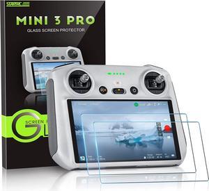 STARTRC Mini 3 Pro HD Tempered Glass Screen Protector Film for DJI Mavic 3 Pro/Mini 3/Mini 3 Pro/Mavic 3 Classic/Air 2S RC Remote Controller Accessories (2 PACK)