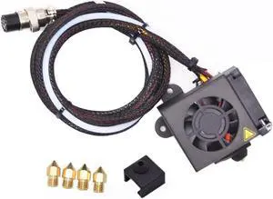 Creativity CR10 Hotend Assembled MK8 Extruder Kit Full Set (with 0.4MM Nozzles) Upgrade for 3D Printer CR 10/CR 10S/S4/S5 Replacement Parts