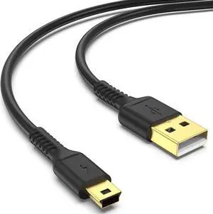 6FT Mini USB Cable Standard USB 2.0 Type A Male to Mini B Male Charger Cord Compatible with PS3 Controller MP3 Player Camera Dash Cam Garmin GPS Hero 4/3+ 6FT Mini USB Cable Standard USB 2.0 Type A Male to Mini B Male Charger Cord Compatible with PS3 Controller MP3 Player Camera Dash Cam Garmin GPS Hero 4/3+