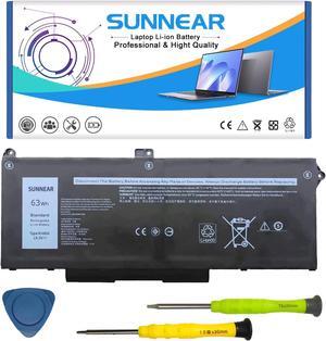 SUNNEAR RJ40G 15.2V 63Wh Laptop Battery Replacement for Dell Latitude 5420 5520 Precision 3560 Series Notebook WY9DX 01K2CF 075X16 0WK3F1 0M3KCN