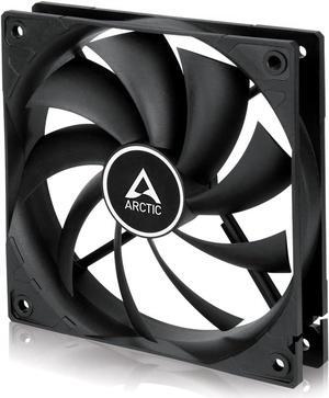 ARCTIC F12-120 mm Standard Case Fan, Quiet Motor, Computer, Push- or Pull Configuration, Fan Speed: 1350 RPM - Black
