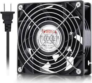 Wathai EC Industrial Case Fan 120mm x 38mm Ball Bearing AC 110V 115V 120V 220V 240V Brushless Cooling Fan
