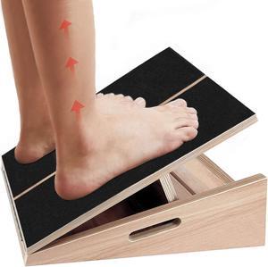 Wood Slant Board Exercise Adjustable Incline Calf Stretch Stretcher Wedge Footrest for Squats Achilles Plantar Fasciitis