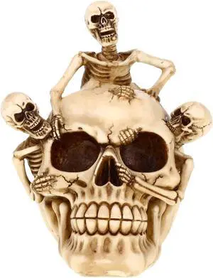 Skull with 3 Skeletons