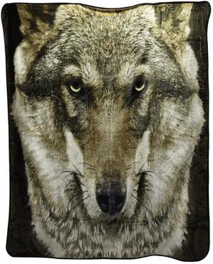 Wolf Face Queen Medium-Weight Blanket