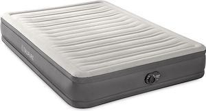 Intex 64023ED TruAire Luxury Air Mattress: Queen Size 13in Bed Height - Gray