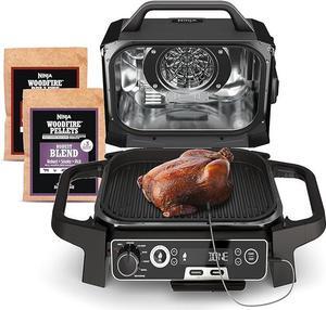 Ninja Woodfire Outdoor Grill & Smoker 7in1 Master Grill BBQ Smoker OG701H - Grey Ninja Woodfire Outdoor Grill & Smoker 7in1 Master Grill BBQ Smoker OG701H - Grey