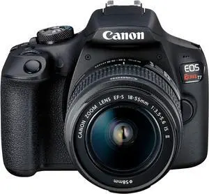 Canon EOS Rebel T7 DSLR Camera with 18-55mm Lens, Built-in WiFi DS126747 -BLACK