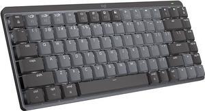 Logitech MX Mechanical Mini Mac Compact Wireless Tactile Quiet Keys - Space Gray
