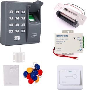 Fingerprint  ID Card Password Electric strike Access Control Door Lock Entry Full Kit