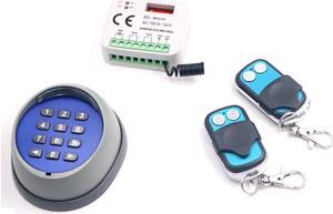 2CH 433mhz HCS101 Wireless Keypad password switch With controller for gate door Access control electric lock