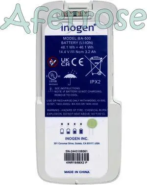 BA-500 NEW Inogen G5 & Rove 6 OxyGo NEXT 8-Cell Rechargeable Battery