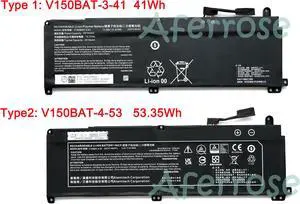 New V150BAT-3-41 V150BAT-4-53 Battery For Hasee Z8 G8 DA5 DA7NP CV15S02 / Machenike S15C PNK NKV155P Series 31CP7/60/57 41CP7/60/57