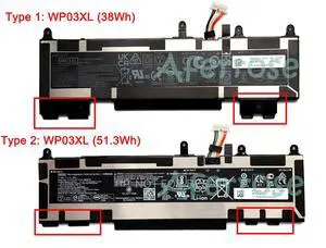 WP03XL New Battery for HPEliteBook 830 860 845 840 1040 G9 Series HSTNN-LB8W HSTNN-OB2J  M64305-421 M64304-AC1