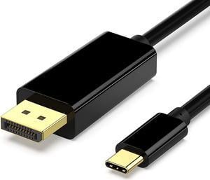 USB C to DisplayPort 6 Feet Cable, USB Type-C to DP Adapter [Thunderbolt 3 Compatible] for MacBook Pro 2018/2017, MacBook Air/iPad Pro 2018, Samsung Galaxy S10/S9, Surface Book 2 and More
