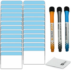 PMXBOARD Value Stream Magnetic Cards Type 1, 25 Reusable Magnetic Process Step Cards with Headline Band, Markers and Cleaning Cloth, Kaizen VSM Tool PMXBOARD Value Stream Magnetic Cards Type 1, 25 Reusable Magnetic Process Step Cards with Headline Band, Markers and Cleaning Cloth, Kaizen VSM Tool