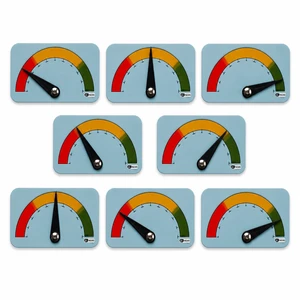 PMXBOARD Magnetic Performance Status Indicators, 8 Pack Adjustable KPI Gauge Magnets with Movable Pointer and 0-100% Scale for Dry Erase Boards PMXBOARD Magnetic Performance Status Indicators, 8 Pack Adjustable KPI Gauge Magnets with Movable Pointer and 0-100% Scale for Dry Erase Boards