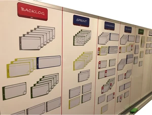 PMXBOARD Column Headline Magnetic Cards, 7 Pack, Magnetic Column Header Cards for Kanban, Scrum and Lean Agile Boards PMXBOARD Column Headline Magnetic Cards, 7 Pack, Magnetic Column Header Cards for Kanban, Scrum and Lean Agile Boards