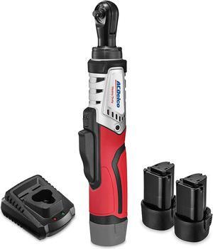 ACDelco Brushless 1/4-Inch Ratchet Wrench Li-Ion 12V Cordless, 45 Ft-lbs Max Ratchet Wrench Tool Kit, 2 Battery & Charger Included, G12 Series, ARW1210-22