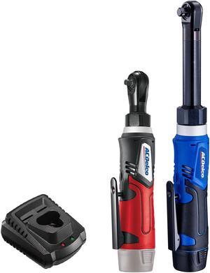 ACDelco ARW1218-K18 G12 Series 12V Li-ion Cordless 3/8 Extended Ratchet Wrench & ¼ Ratchet Wrench Combo Tool Kit