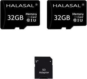 2*PACK 32GB class 10 memory card with adapter Micro SD Card  Mini Flash Memory Card 100MB/s for Full HD 4K Video Recording, Nintendo-Switch, Tablets, GoPro, Dash Cam, Action Camera, DJJ Drone, UHS