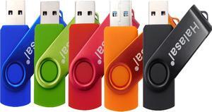 Halasal 512MB USB Flash Drives 5-Pack | Reliable Memory Storage Solution for Computer Hardware