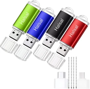 USB Flash Drive with Type-C & Micro USB Adapters, 3-in-1 Thumb Drive Memory Stick for Laptop, Android Phone, Tablet and Industrial Machine, Blue & Black 8GB 4PACK USB Flash Drive with Type-C & Micro USB Adapters, 3-in-1 Thumb Drive Memory Stick for Laptop, Android Phone, Tablet and Industrial Machine, Blue & Black 8GB 4PACK