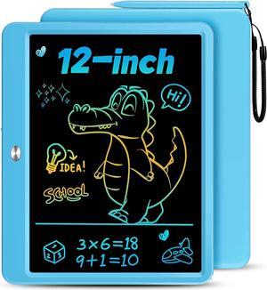 LCD Writing Tablet Doodle Board, 12inch Colorful Drawing Tablet Writing Pad, Girls Gifts Toys for 3 4 5 6 7 Year Old Girls Boys (blue)